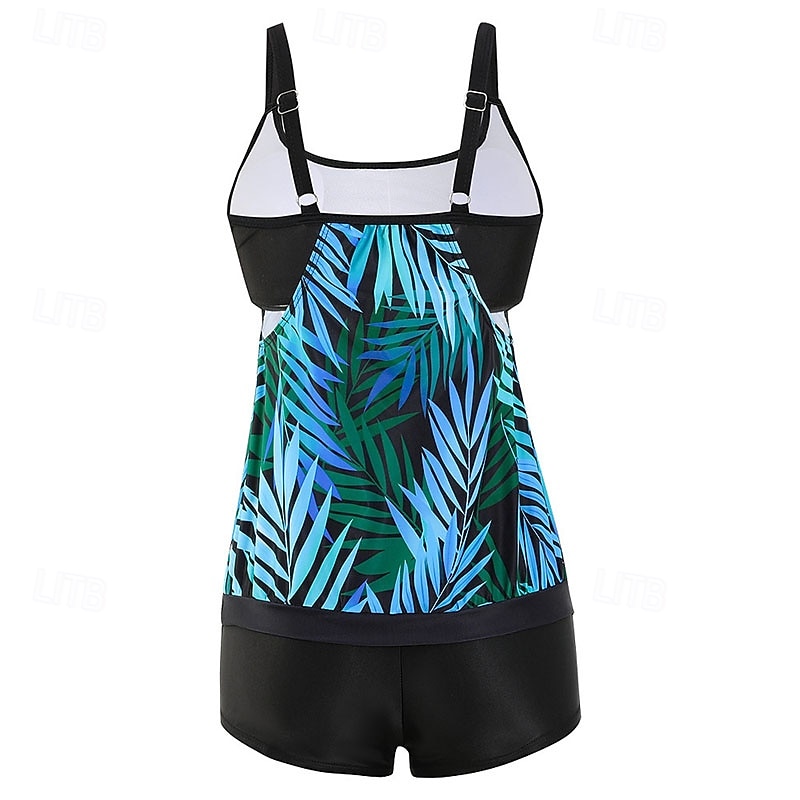 Mujer Bañadores 2 piezas Slips Traje de baño Espalda al Aire Vacaciones Ropa de playa Graphic Leopardo Escote Redondo Sin Mangas Trajes de baño 2026 - $28.99 –P10