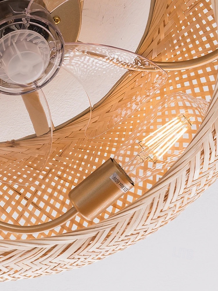 ventilatore da soffitto in bambù con luce del 2026 a $230.29 –P2