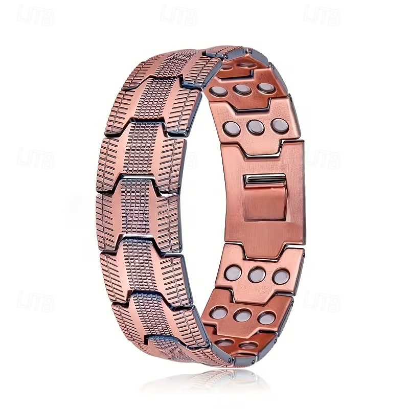 herrmagnetiskt armband - tre rader stark magnet - justerbart magnetiskt pärlarmband, elegant smycke i legering som present till pappa, mamma, jul, födelsedag, flera färger, herrmagnetiskt armband 2026 - $15.99 –P13