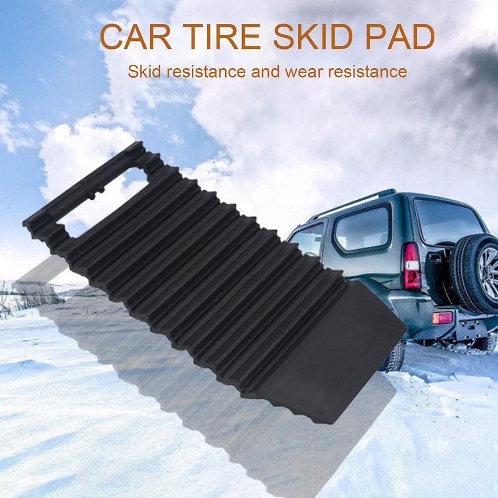 4PCS Multi-functional Portable Tire Rubber Snow Traction Pads Durable and Wear-resistant Outdoor Rescue Pads Anti-slip Sturdy Mats Essential Auto Accessories for Mud Desert Snow and Ice Winter 2025 - $45.99 –P1