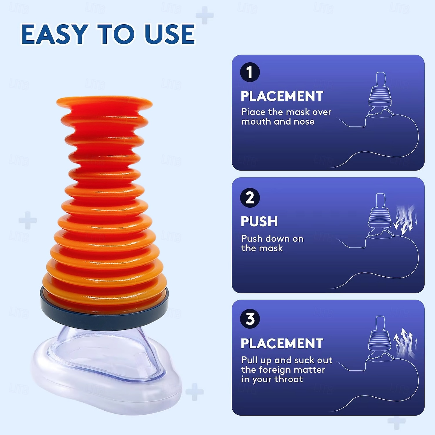 מכשיר חירום היימליך למניעת חנק כולל 3 גדלי מסכה 2025 - $19.99 –P6