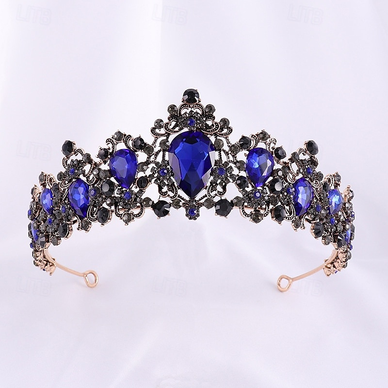 Crown Tiaras Pään koriste Metalliseos Häät Syntymäpäivä Tyylikäs Vintage Kanssa Tekojalokivi Päähine Päähineet 2026 - $17.49 –P10