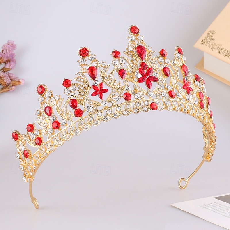 Crown Tiaras Hodepryd Legering Bryllup Bursdag Elegant søt stil Med Rhinsten Hodeplagg Hodeplagg 2026 - $17.49 –P4