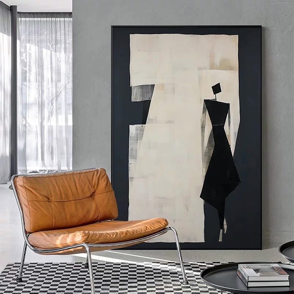 Hang-pictate pictură în ulei Pictat manual Vertical Abstract Oameni Modern Fără a cadru interior 2026 - $107.99 –P4
