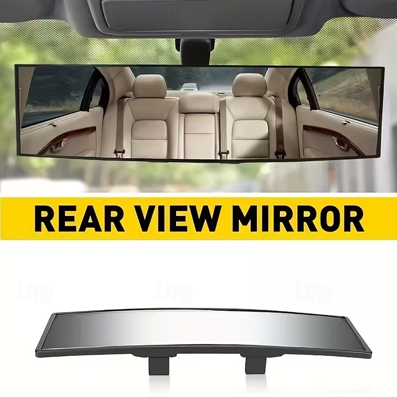 Автомобильное зеркало заднего вида, широкоугольное выпуклое зеркало с креплением, универсальное, подходит для автомобилей, внедорожников, грузовиков - прочный АБС-материал, простая установка, 2025 - $9.99 –P2