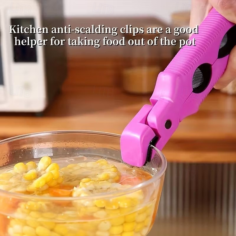 3-i-1 skåldingsbestandig grytekang med sklisikker design integrert boksåpner og gripeverktøy kjøkkenverktøy for å løfte opp tallerkener og boller multifunksjonsbrett og dampklype håndterer enkelt 2026 - $18.39 –P8