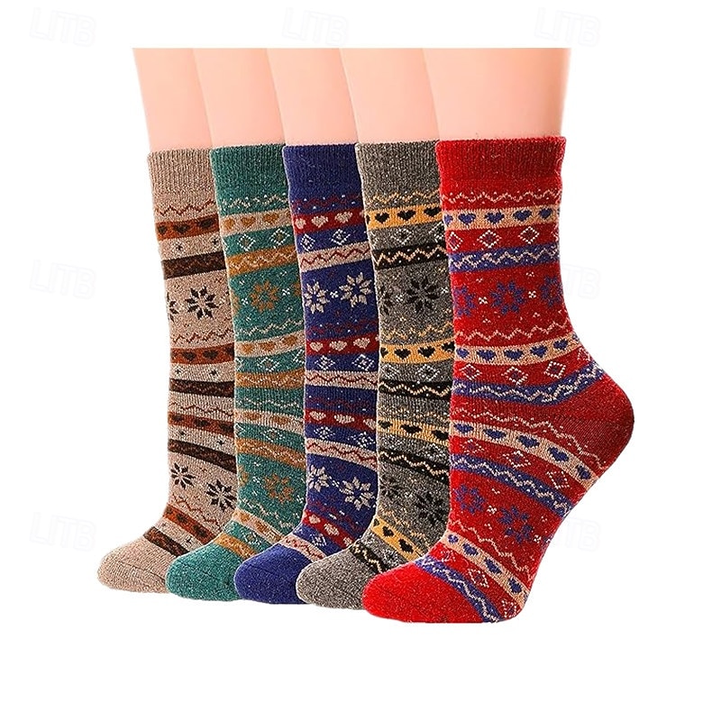 Wollen Sokken voor Vrouwen Valentijnsdag Cadeaus voor Moeder Vrouwen Haar Sinterklaas Cadeaus Bot Warm Zachte Crew Sok voor Winter Wandelen 2026 - $13.99 –P10