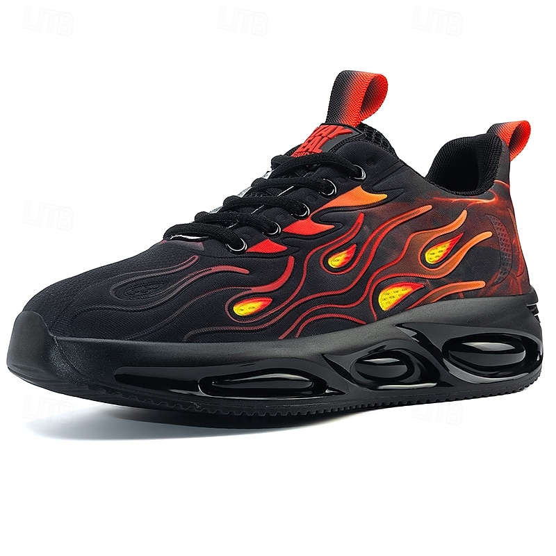 Homme Basket Course Marche Occasionnel Tricoté Confortable Antidérapant Respirant À lacets Noir Blanche Rouge Été Printemps Automne de 2026 ? $34.99 –P2