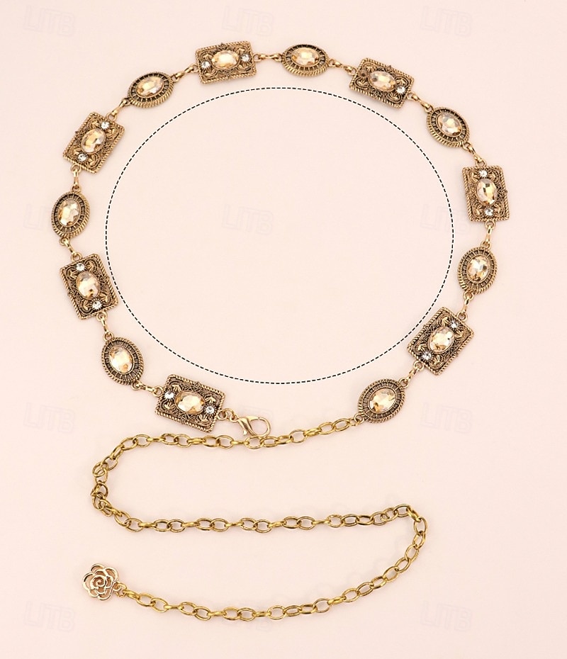 Tailleketting Vintage Modieus Dames Lichaamssieraden Voor Dagelijks Feestdagen meetkundig Legering Zwart Goud Regenboog 1 PC 2026 - $11.49 –P1