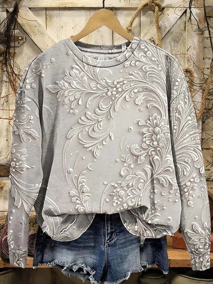 Per donna Felpa Pullover Stampato Floreale Grafico Paisley Caldo Vintage Western Manica Lunga Girocollo Top Regolari Casuale Streetwear Abbigliamento Quotidiano Blu Nero Giallo Rosso Verde Primavera del 2026 a $28.99 –P1