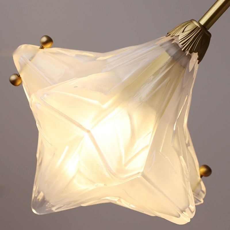 Art Deco -tähtiriippuvalaisin - geometrinen himmeälasiriipus 2026 - $151.19 –P1