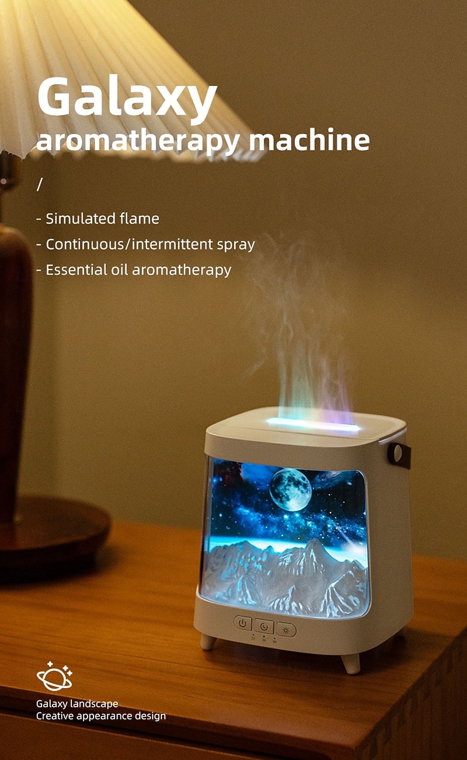 Air Spray Humidifier with Essential Oil Fragrance Expansion Function Adjustable Seven Color Light Suitable for Home Bedroom and Holiday Gifts Bedroom Rain Humidifier Desktop Humidifier Living Roo 2026 - $43.99 –P1