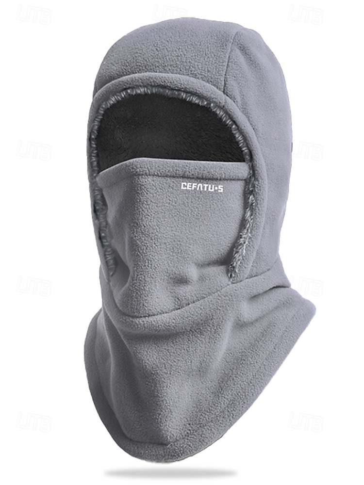 Férfi poliészter gyapjú símaszk és nyakmelegítő, szélálló, többszínű, ideális téli sportokhoz és szabadtéri tevékenységekhez 2025 - $18.99 –P7