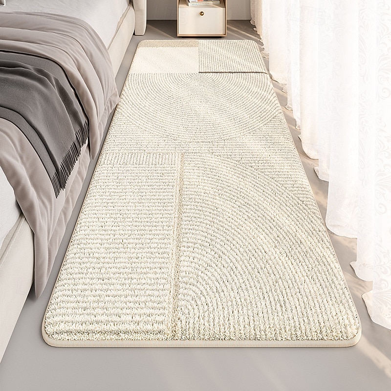 Běžecký koberec minimalistický vzor s linkami, koberec do ložnice, rohožka na podlahu, noční stolek, dlouhá, balkon, rohožka k oknu, japonský styl, bytové dekorace, měkký, odolný, všestranný koberec 2025 - $21.99 –P7