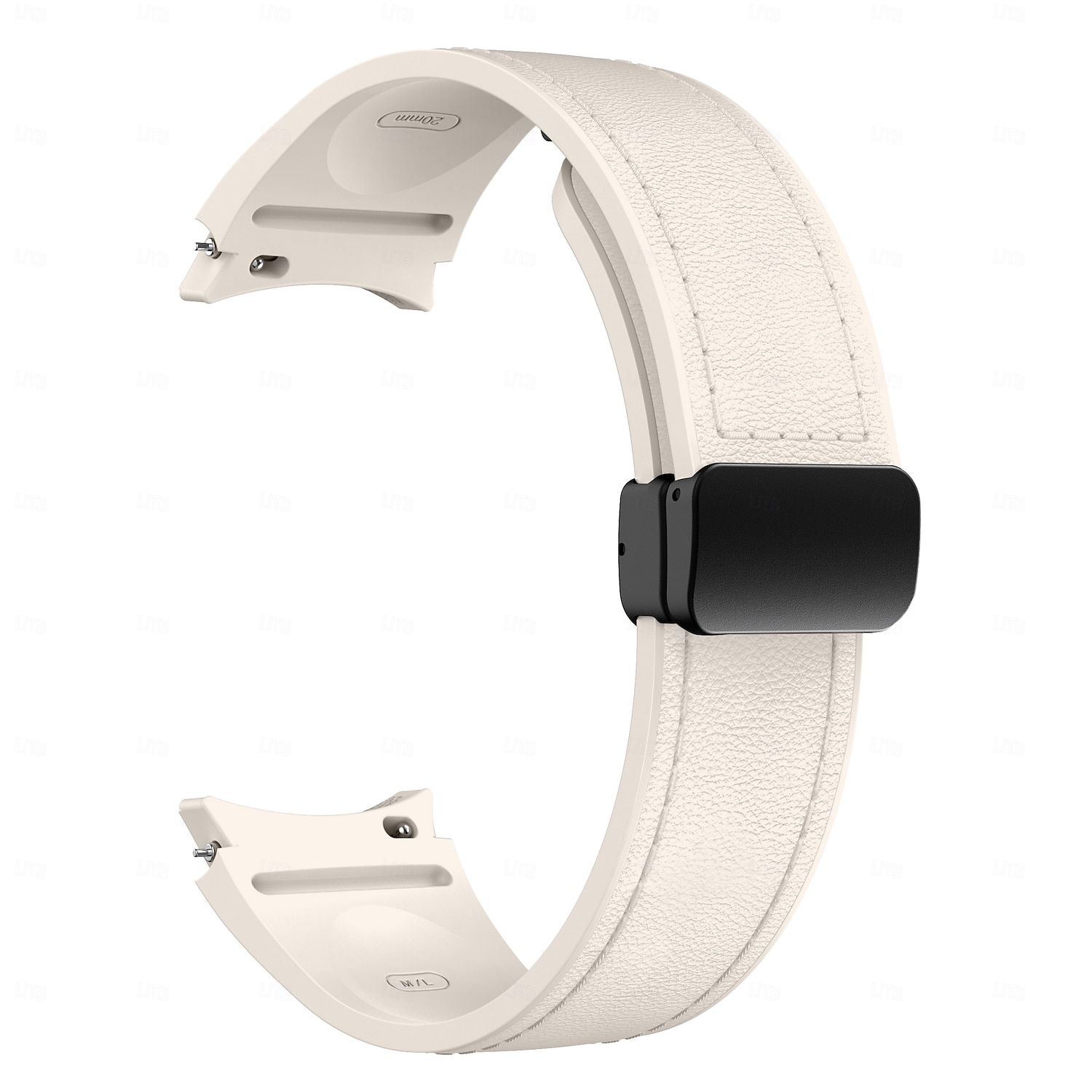Horlogeband voor Samsung Galaxy Watch 7/6/5/4  40/44mm, Watch 5 Pro 45mm, Watch 6 Classic 43/47mm, Watch 4 Classic 42/46mm Siliconen Echt leer Vervanging Band Verstelbaar Sportband Leren koppeling 2026 - $16.99 –P3