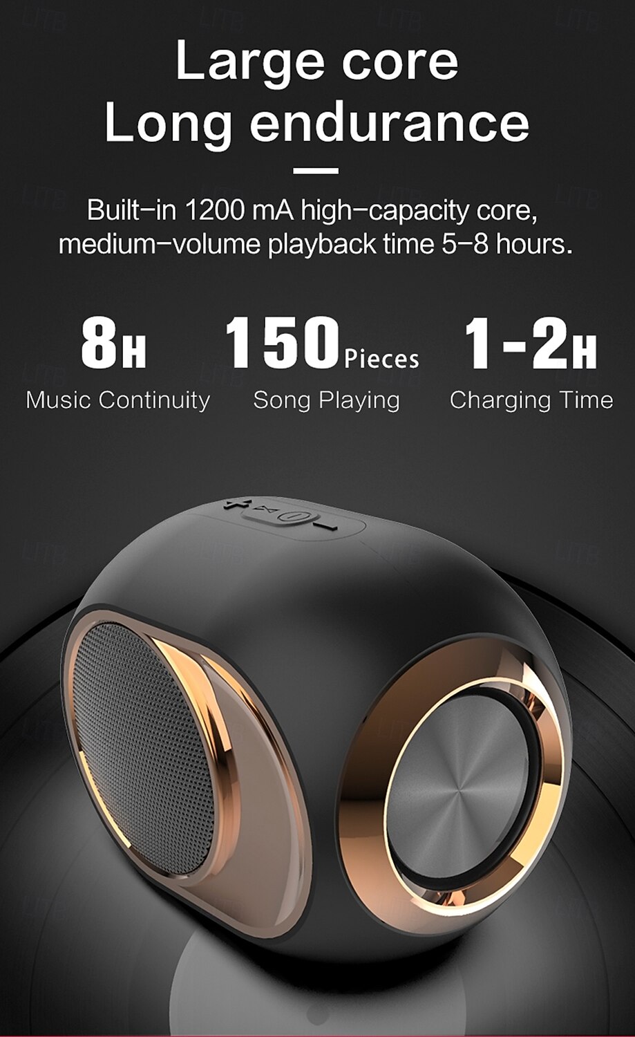 2025 New Wireless Speaker Supporting Multiple Playback Modes Wireless/TF Card/USB Playback High Volume Long Battery Life Stereoscopic Sound Effects To Fill The Event Atmosphere Suitable for Smar 2025 - $24.99 –P9