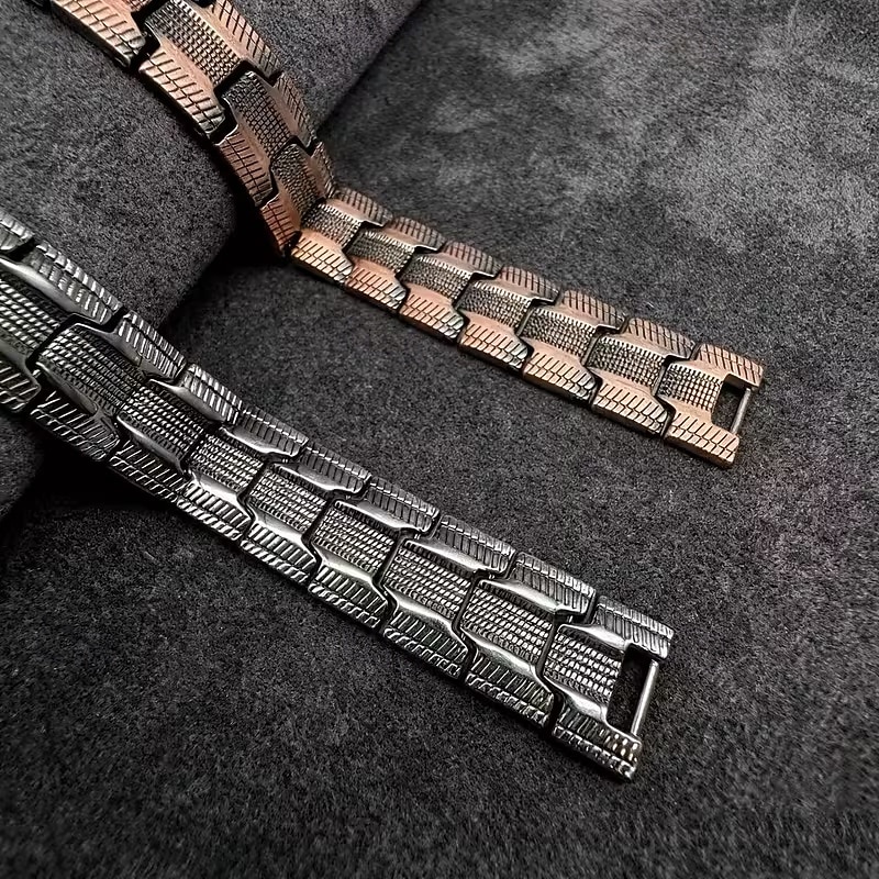 herrmagnetiskt armband - tre rader stark magnet - justerbart magnetiskt pärlarmband, elegant smycke i legering som present till pappa, mamma, jul, födelsedag, flera färger, herrmagnetiskt armband 2026 - $15.99 –P8