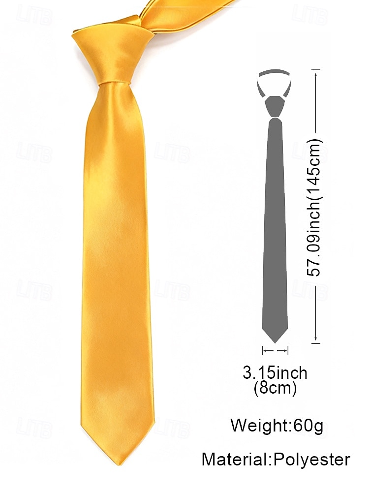 мужской рождественский атласный галстук, доступен в нескольких цветах, идеально подходит для праздничных вечеринок и особых случаев, материал полиэстер 2025 - $7.99 –P8