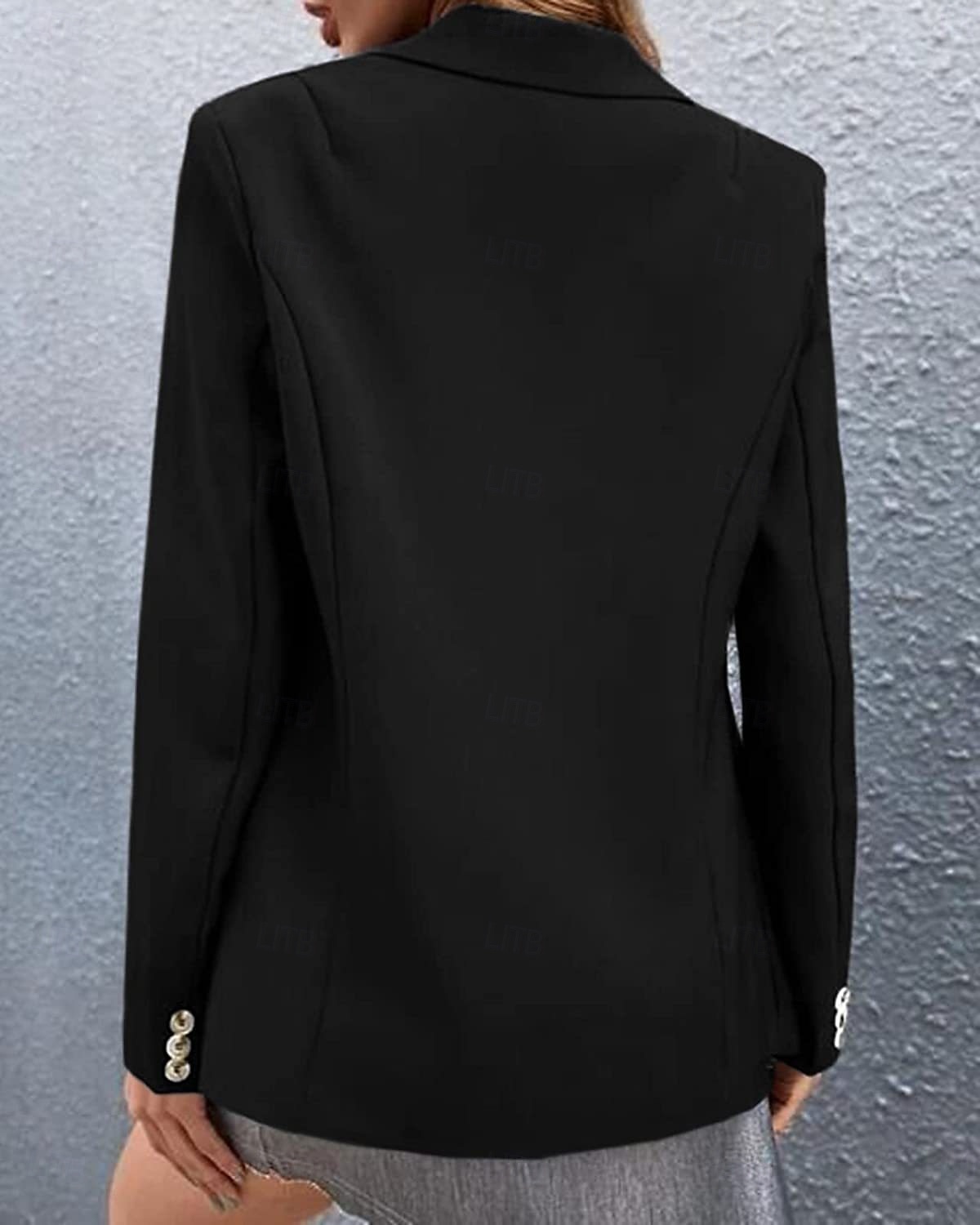 Women's Suits Comfortable Buttons Elegant Fashion Daily OL Style Plain Formal Vacation Office Office / Career Regular Notch Lapel Regular Fit Long Sleeve Outerwear Black White Pink Summer Spring 2026 - $28.99 –P7