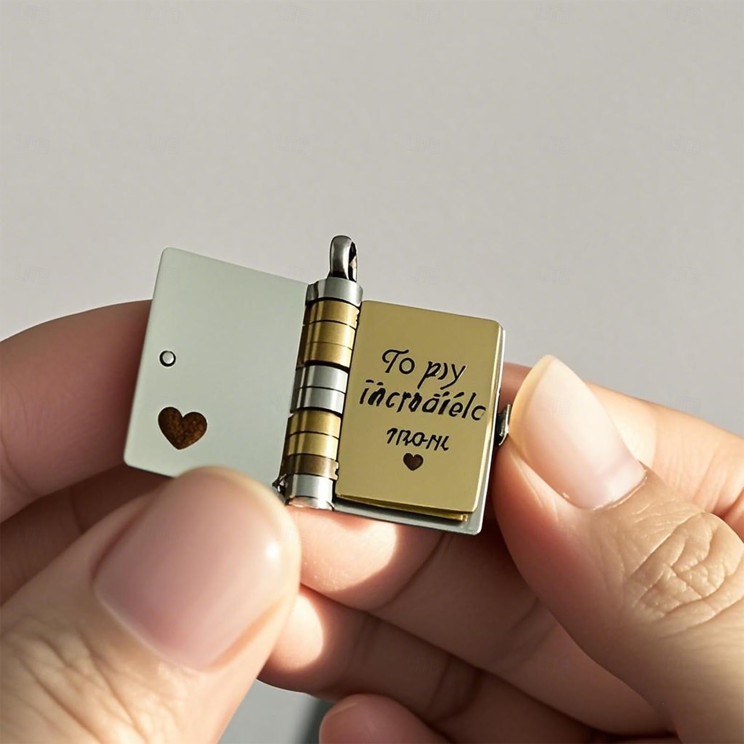 Ожерелье в виде книги «Лучшая мама на свете», персонализированный кулон в виде книги, ожерелье с выгравированным скрытым посланием для женщин, мужчин, лучших друзей, любовников, подарок на годовщину 2026 - $23.99 –P4