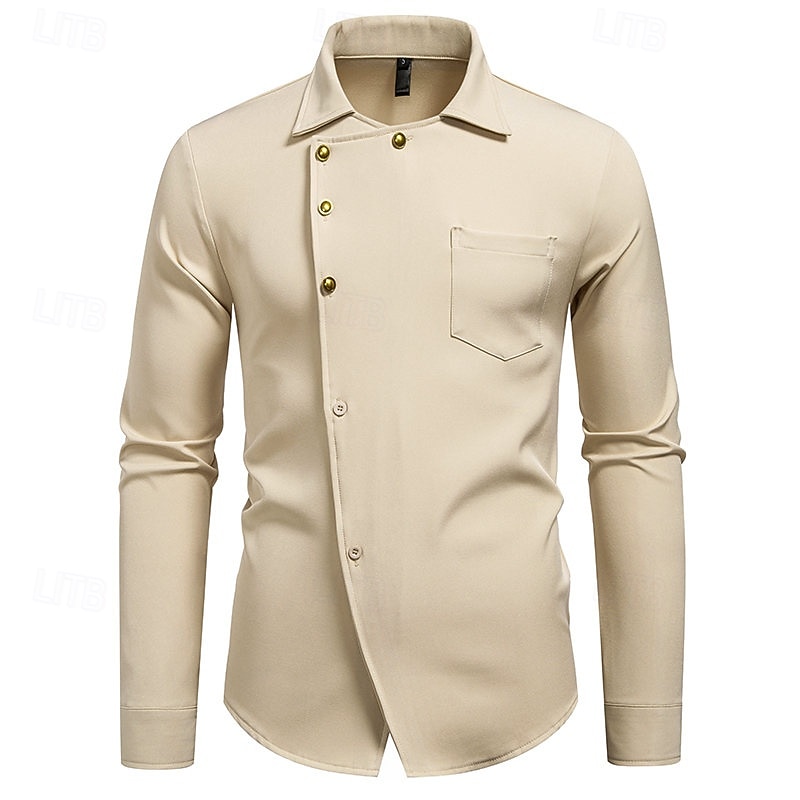 Anni Ruggenti Anni 1920 Retrò Vintage Blusa / Camicia Gangster Testimoni dello Sposo Slim Fit Costume Per uomo Mascherata Abbigliamento da sera Affari / Cerimonia / Matrimonio Addio al Nubilato Adulti del 2026 a $37.99 –P8