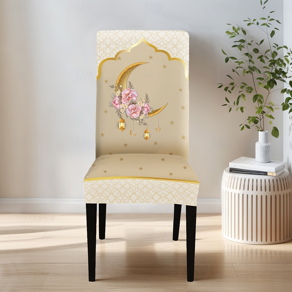 Capas de cadeira com estampa do Oriente Médio, decoração festiva para sala de jantar, capas removíveis e laváveis, protetor de assento decorativo à prova de poeira para uso doméstico, na cozinha ou em de 2026 por $11.49 –P4