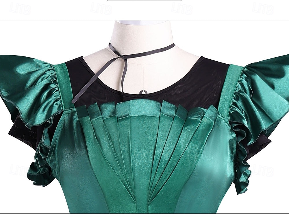 Gotycki horror Agnieszka Sukienka Kostium Fantazyjne przebranie Cosplay for Damskie Dla dziewczynek Dla dzieci Dla dorosłych Halloween Karnawał Spektakl Impreza Edukacyjne przebieranki 2026 - QAR 444.08 –P9