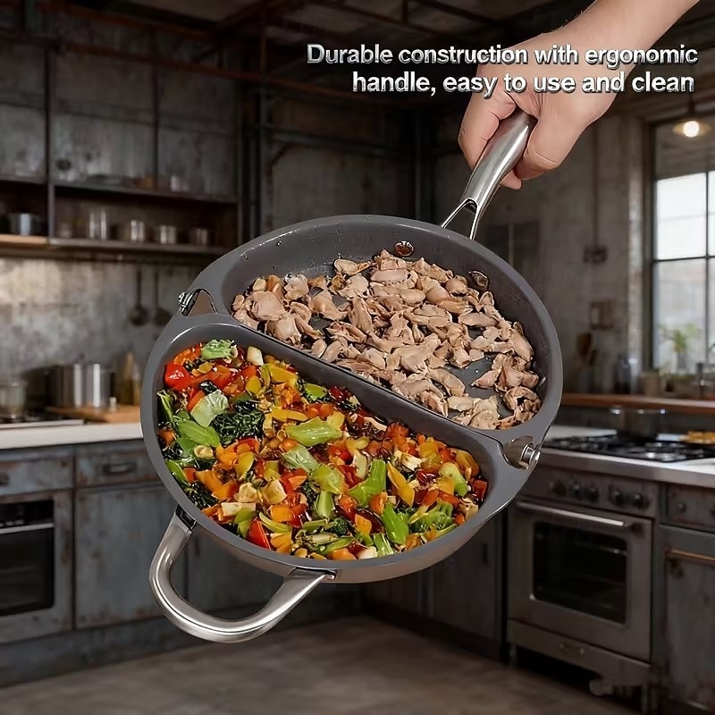 2026年 折りたたみ式フライパン、ダブルパン、二重底のノンスティックフライパン  コレクション – $91.99 –P8