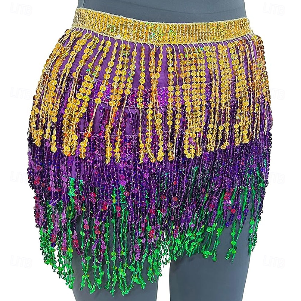 Carnival 2026 Rio Carnival Samba Dancewear Belly Dance Skirt Hip Scarf Dance Hip Belt Latin Dance Hula Hip Scarf Brazil Festival Performance Costume 2026 - $26.99 –P3