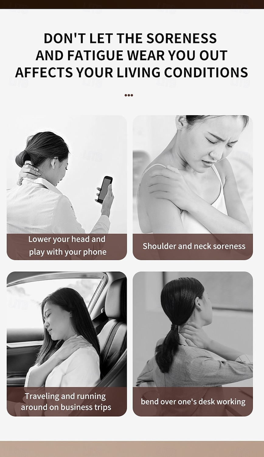 New Oblique Square Massager Shoulder and Neck Massager Cervical Hot Compress Home Cervical Massager Perfect Birthday Valentine's Day Gift for Boys and Girls for and Thanksgiving 2026 - $51.99 –P3