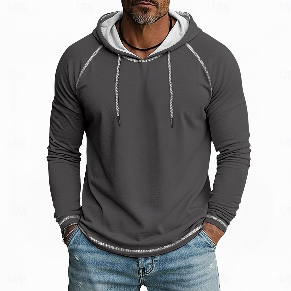 Miesten T-paita Huppari Pitkähihainen Hupullinen Talvi 봄 & Syksy Kaikki vuodenajat Yhtenäinen väri Neuleet Päivittäin Urheilullinen Hupullinen ulko- Kausaliteetti Urheilu- ja treenivaatteet Vaalean 2026 - $21.99 –P8