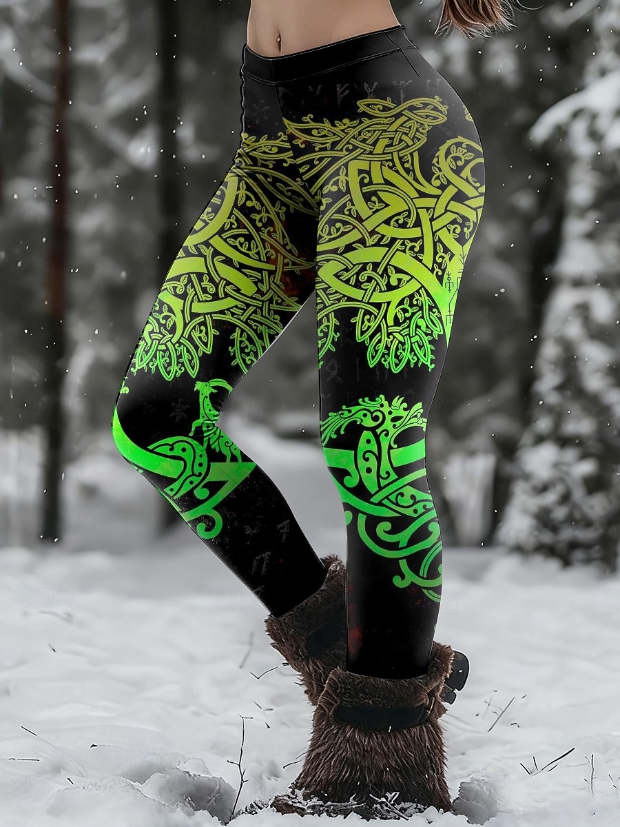 Per donna Leggings Abbigliamento da casa Vacanza Vintage Stile Etnico Lunghezza intera Vita Alta Grafico Astratto Stampa 3D Asciugatura Rapida Traspirabilità Morbido Alta elasticità Quotidiano del 2026 a $21.99 –P1