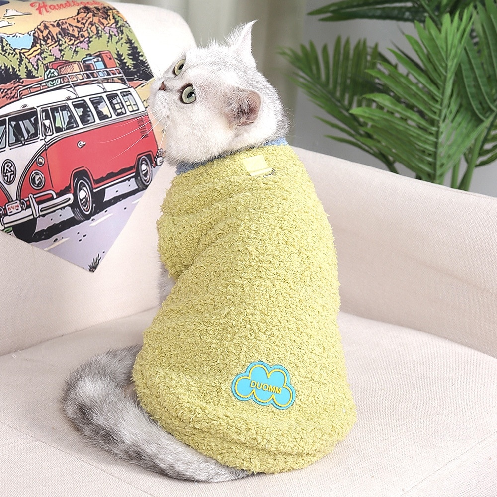 Soft & Cute Cat Jumper Stylish Cat Sweater with Cloud Design - Cute & Cozy Pet Apparel for Small Cats & Kittens 2026 - $13.99 –P3