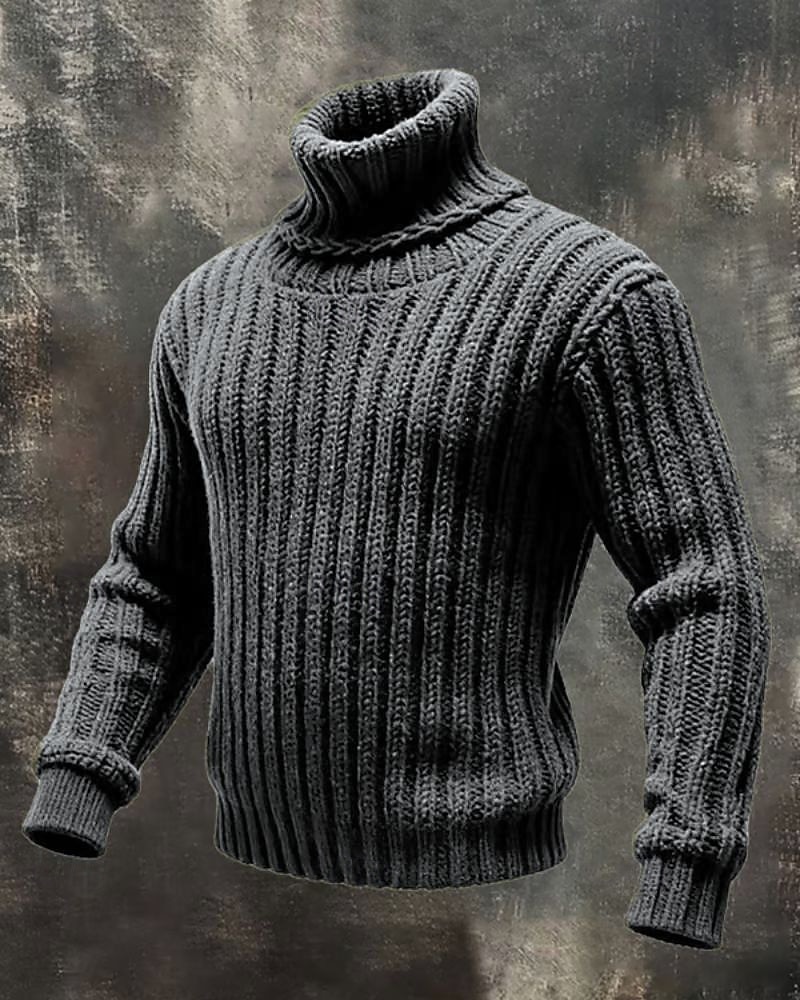 Per uomo Felpa Maglione Maglione a maglia A Coste Maglia Top Regolari Lavorato a maglia Tinta unica Dolcevita Moda Streetwear Casuale Abbigliamento quotidiano Abbigliamento Autunno Inverno Nero Rosso del 2026 a $39.99 –P6