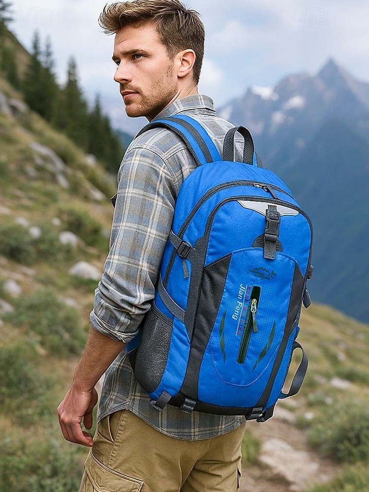 Mochila unisex de senderismo, disponible en varios colores, resistente y espaciosa, con correas ajustables para aventuras al aire libre. 2025 - $19.99 –P1