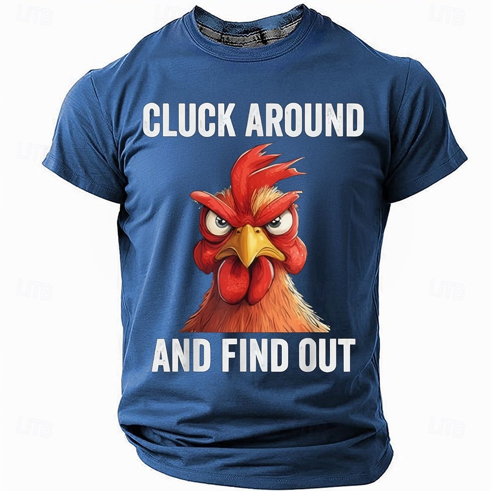 Hombre Gallo Argot divertido Meme del caos Camiseta Manga Corta Camiseta Impresión 3D Cuello Barco Camisa Moda Diario Diario Calle Azul Piscina Negro Rojo Verano Primavera Ropa S M L XL XXL XXXL 2026 - $21.99 –P2