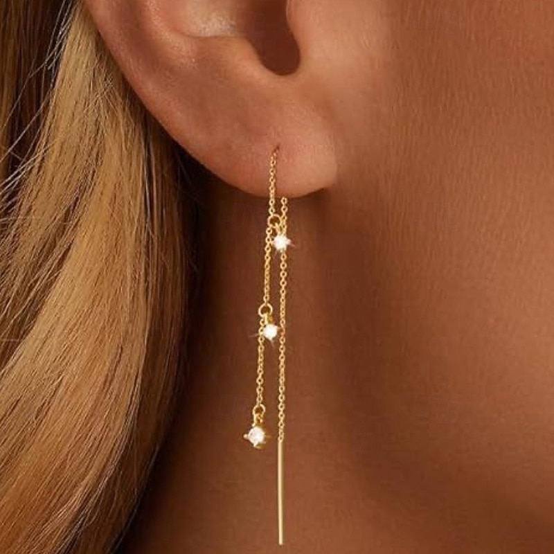 1 Pair Earrings For Women's Street Date Festival Stone Vintage Style 2026 - $14.49 –P1