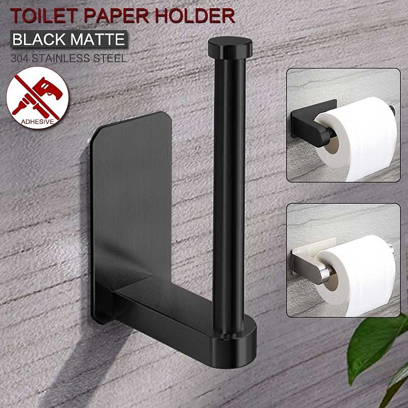 Toalettpappershållare Ny Design / Självhäftande / Kreativ Nutida / Modern Rostfritt stål / Lågkolstål / Metall 1st - Badrum Väggmonterad 2026 - $28.99 –P1