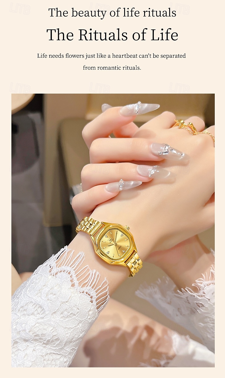 OLEVS Moederdag Cadeau voor Vrouwen Kwarts Horloge Creatief Minimalistisch Mode Casual Luminiserend Waterdicht Decoratie Legering Horloge 2026 - $42.99 –P5