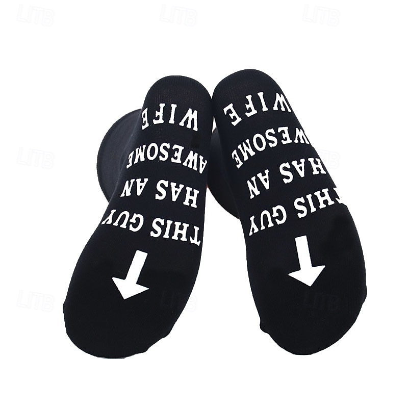 Funny Gifts for Men Dad Husband Funny Cotton Novelty Socks Breathable Funky 6-11 Valentines Birthday Gifts 2026 - $13.49 –P9