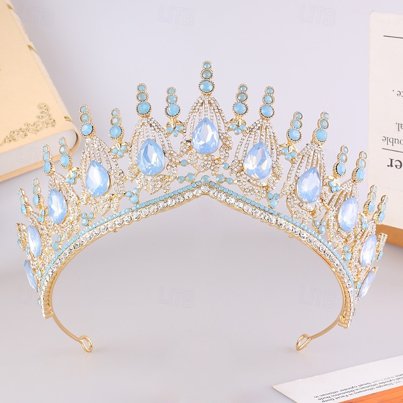 Crown Tiaras Headdress Alloy Wedding Birthday Vintage Cute With Rhinestone Headpiece Headwear 2026 - $28.99 –P10
