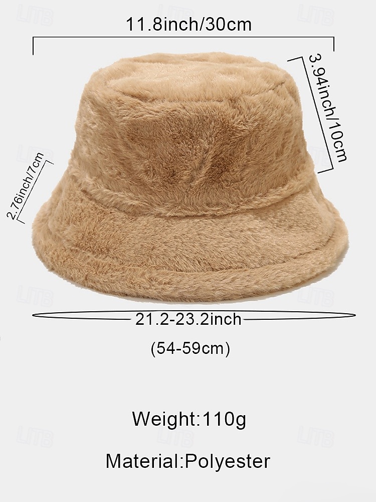 Women's Christmas Faux Fur Bucket Hat, Soft and Cozy, Available in Multiple Colors – Perfect Holiday Gift 2026 - $11.99 –P9