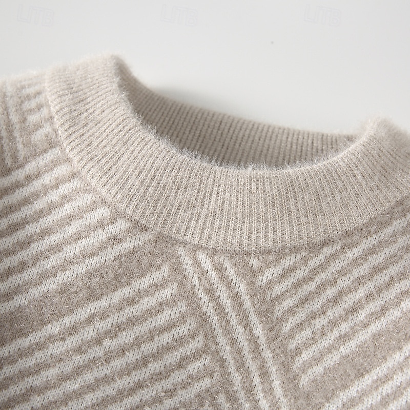 Per uomo Felpa Maglione A Coste Maglia Top Regolari Lavorato a maglia Slim Fit A righe Girocollo Maglieria Contemporaneo Casuale Abbigliamento quotidiano Abbigliamento Autunno & Inverno Nero Cachi M del 2026 a $34.99 –P3