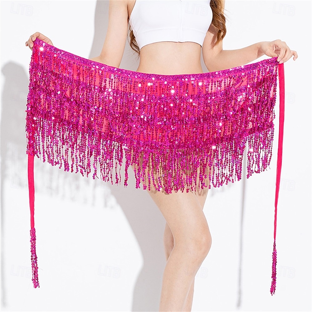 Carnival 2026 Rio Carnival Samba Dancewear Belly Dance Skirt Hip Scarf Dance Hip Belt Latin Dance Hula Hip Scarf Brazil Festival Performance Costume 2026 - $26.99 –P16