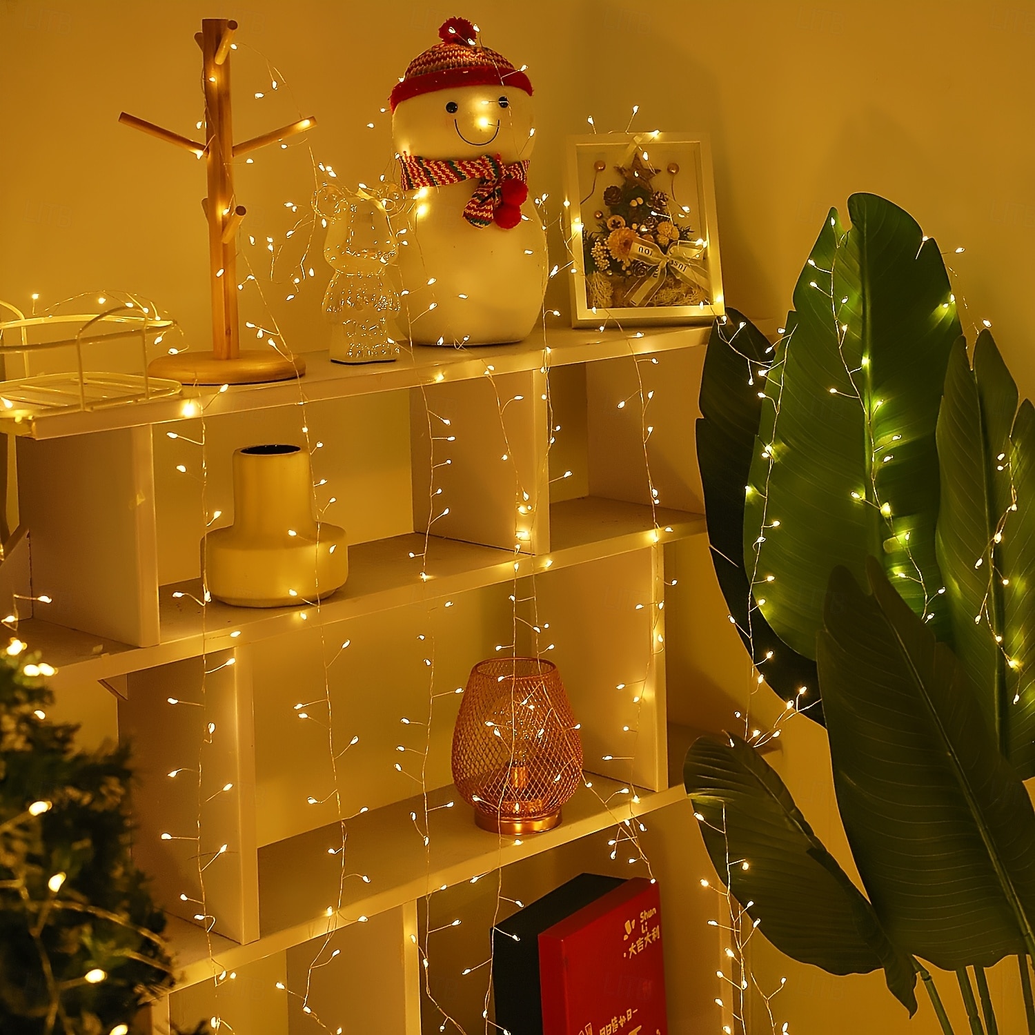 חג המולד זיקוק חוט נחושת מחרוזת אורות פיות מחרוזת אורות 8 פונקציות טיימר שלט רחוק מתח נמוך תקע בטיחות פסטיבל מסיבת חתונה אווירת תאורה דקורטיבית אביזרים 10/15/30/50 מטר 2025 - $20.99 –P6