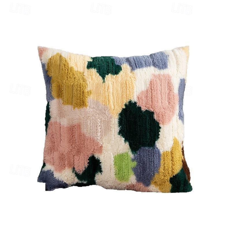 כיסוי כרית קטיפה רך ססגוני כיסוי כרית נוי ספה בסלון חדר שינה כרית לזרוק עיצוב הבית 18x18 אינץ' 2026 - $12.99 –P5