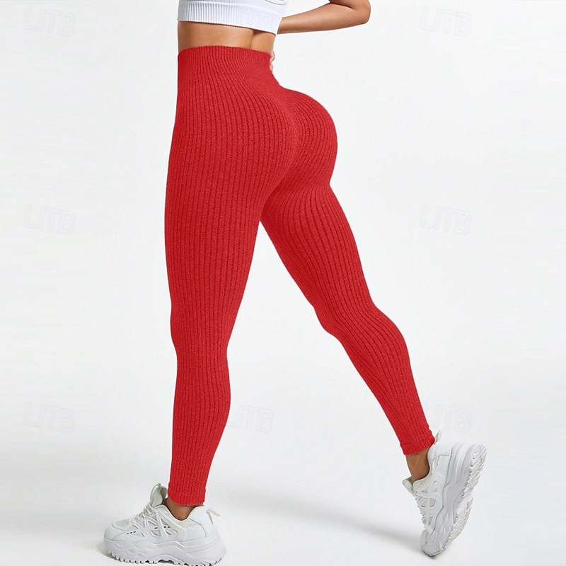 Damskie Spodnie kompresyjne Běžecké kalhoty Legginsy do jogi Wyszczuplenie brzucha Wysoka talia Obuwie sportowe Sportowy Pilates Doły Jednokolorowe Ciemnoszary Czerwony Niebieski Sport Odzież sportowa 2026 - $15.49 –P9