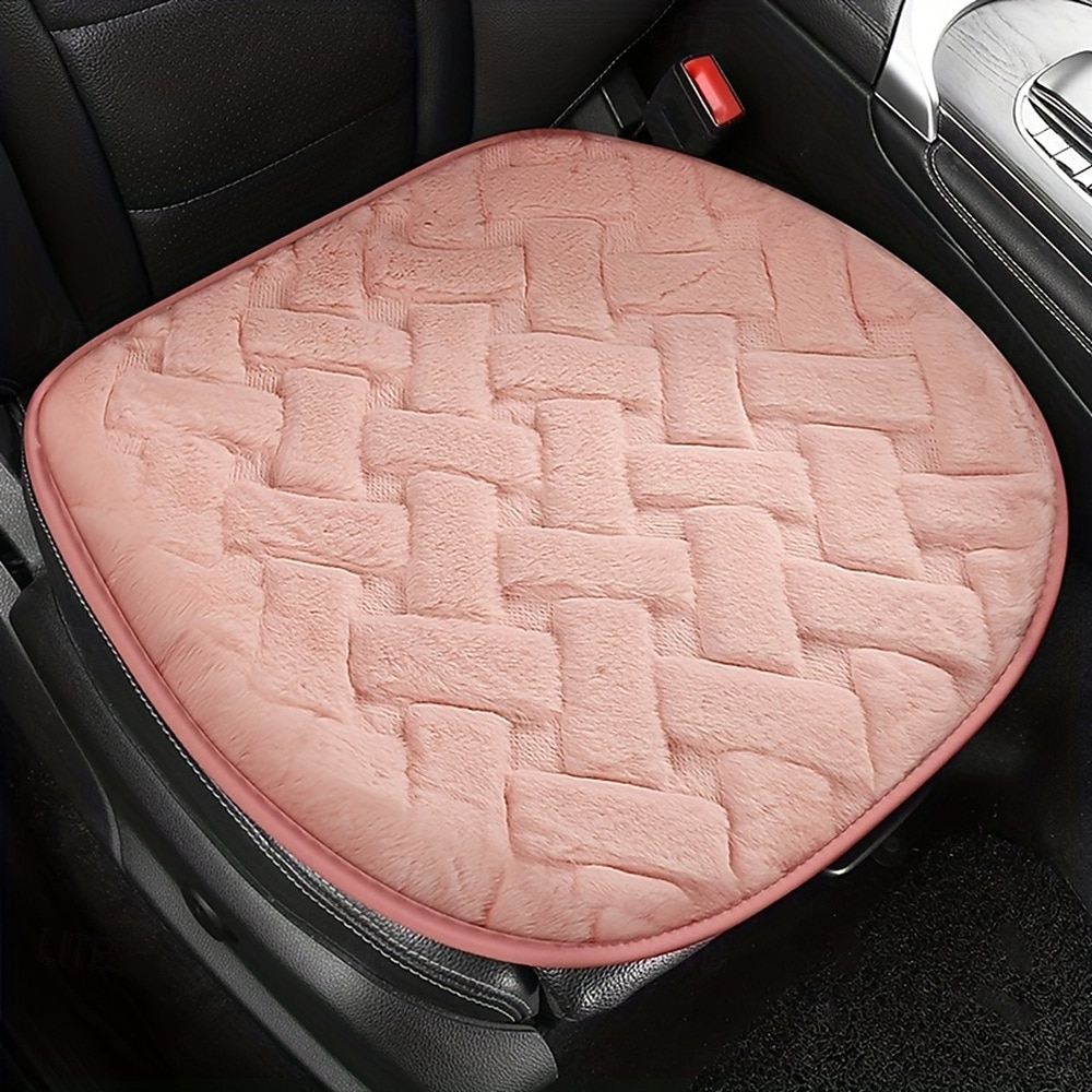 Talvilämmitys autoon/istuimeen - pehmeä, pörröinen ja lämmin, sopii ajoneuvoihin, vaaleanpunainen pehmeäkantinen &vaahtomuovitäyte (ei mitään/) - mukavat kylmän sään lisävarusteet liukumaton 2025 - $17.99 –P3