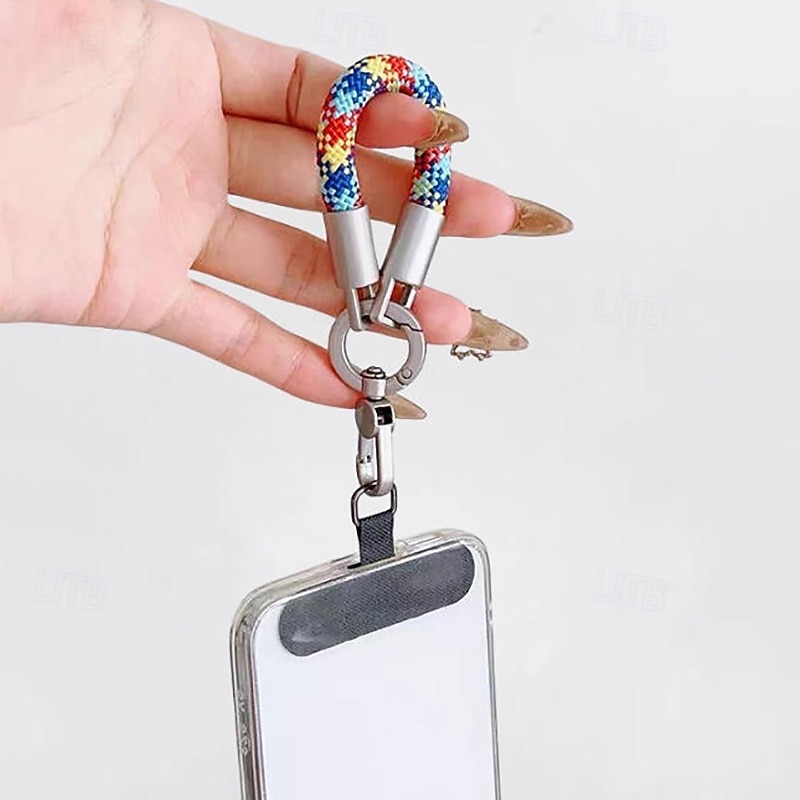 Nueva correa para teléfono con clip, pulsera y clip, resistente y duradera. &Cordón para cámara unisex antipérdida, correa de muñeca corta para teléfono, nuevo cordón giratorio de una pieza con cierre 2026 - $8.99 –P2