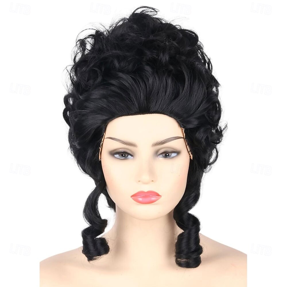 Rózsaszín púderes méhkas drag queen paróka nőknek lányos bouffant barokk reneszánsz paróka rövid göndör 2026 - $24.99 –P7